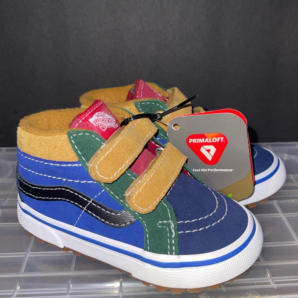 Vans Kids Sneakers - Blue, Green, Tan, Red